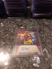 2024 Prizm Draft Picks Signing Day Purple Ice /99 Marshawn Lloyd Rookie Auto RC