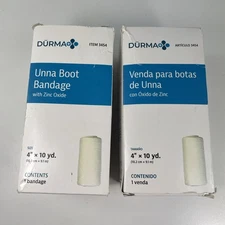 Dynarex 3454 Unna Boot Bandages (2pack) 4" x 10 yds Non-sterile