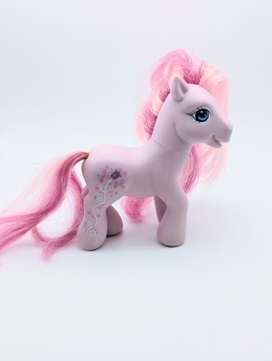 Vintage G3 My Little Pony Tulpe Twinkle rosa Glitzer Blume Cutie Mark