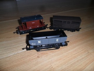 Collection of Wagons for Hornby OO Gauge Model Railway Train Sets .