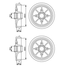 Tambour de frein Peugeot 203