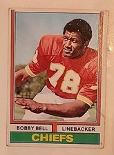1974 Topps Football Card 59 Bobby Bell Kansas City Chiefs 