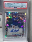 2021 Bowman Chrome #CPADGA David Garcia Atomic Auto #/100 PSA 10 Rangers