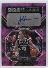 2023-24 Panini Prizm Draft Picks Purple Ice 31/99 Joey Hauser #SS-JHS Auto 0c2