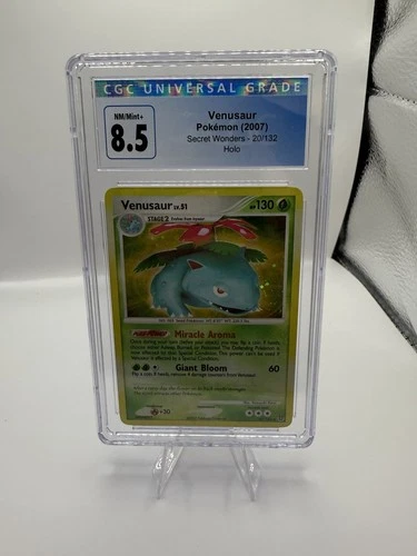 CGC 8.5 NM/Mint+ Venusaur 2007 Secret Wonders 20/132 Holo Pokemon Card