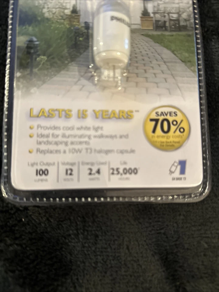 Philips Accent LED Landscape Capsule Low Volt 12V 10W/3W G4 T3 Lamp Light New - Image 2 of 4