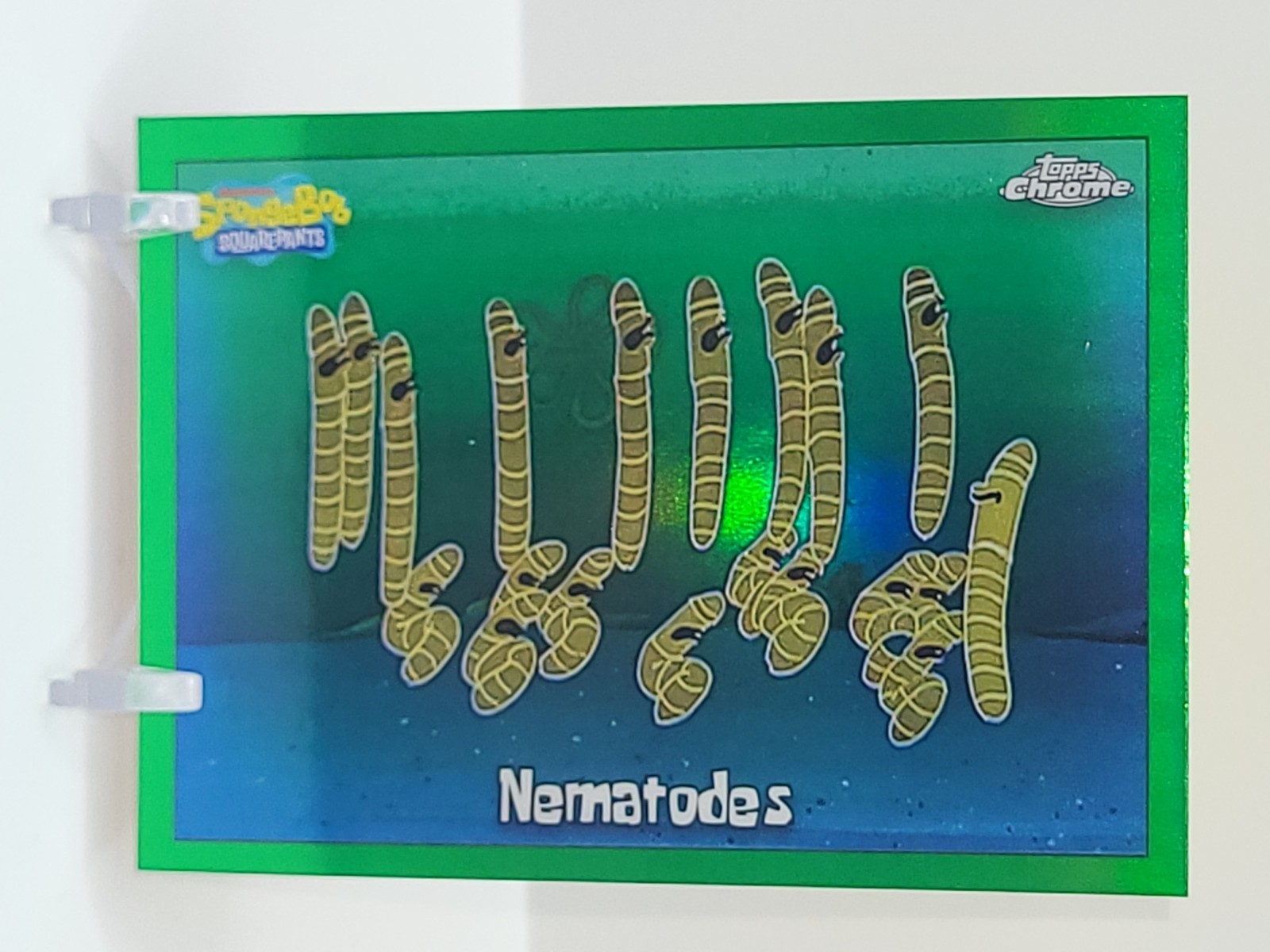 2025 Topps Chrome Spongebob kelp green refractor Nematodes
