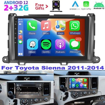 9'' Android 12 CarPlay Car Stereo GPS Navi Radio 32GB For 2011-2014 Toyota Sienna