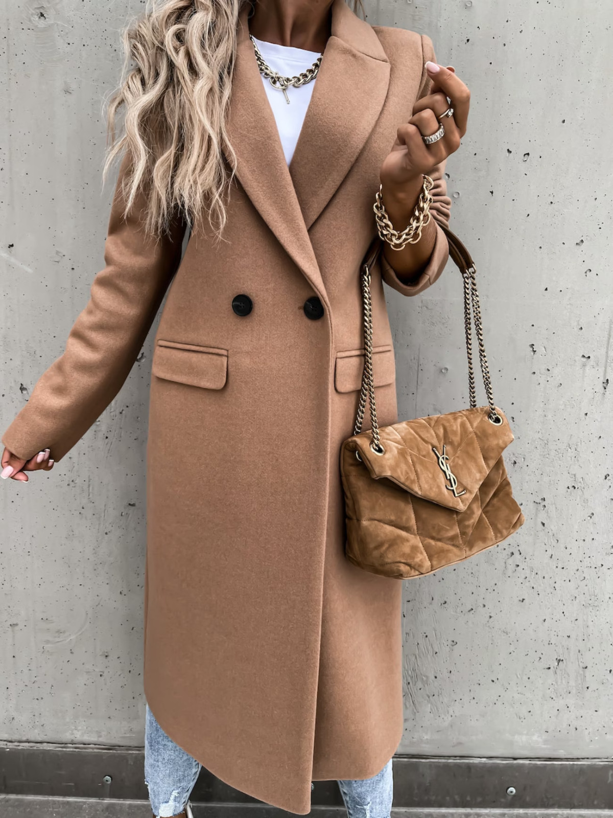 Scacto Women'S Elegant Long Coat - Thick Warm Winter Overcoa