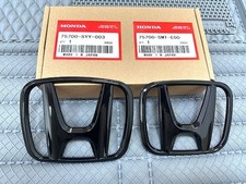 2pcs Front Rear Civic Emblem For Honda Civic Sedan 2022-24 Gloss Black 2pcs Front Rear Civic Emblem For Honda Civic Sedan 2022-24 Gloss Black