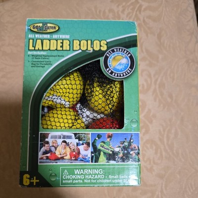 NEW GO! GATOR 6 REPLACEMENT RED & YELLOW ALL WEATHER LADDER BOLOS & CARRYING BAG