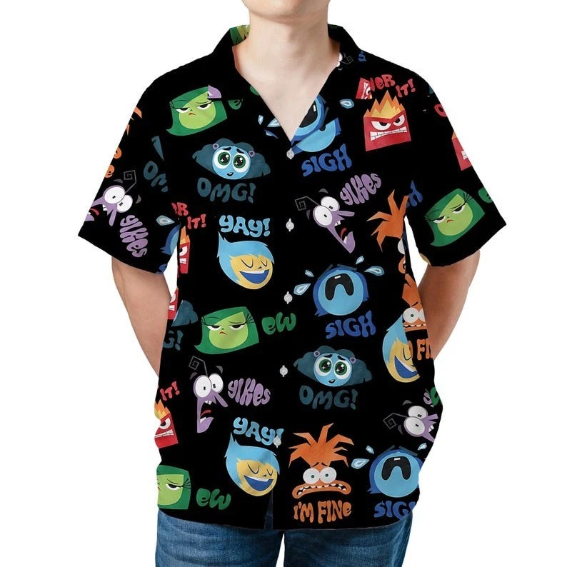Unisex Inside Out 2 Emotions Hawaiian Shirt