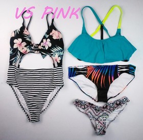 Victoria's Secret & VS PINK Swim Bikini Tops & Bottoms Lot of 25
