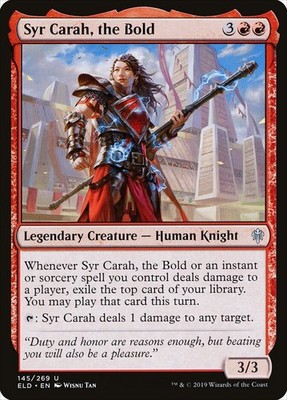 Syr Carah, the Bold (145) Throne of Eldraine ELD MTG Magic
