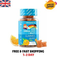Kids Omega 3 6 9 Gummies Kids Multivitamin E & D - Vegan Alternative to Fish Oil