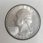 1964 D u.s. silver quarter