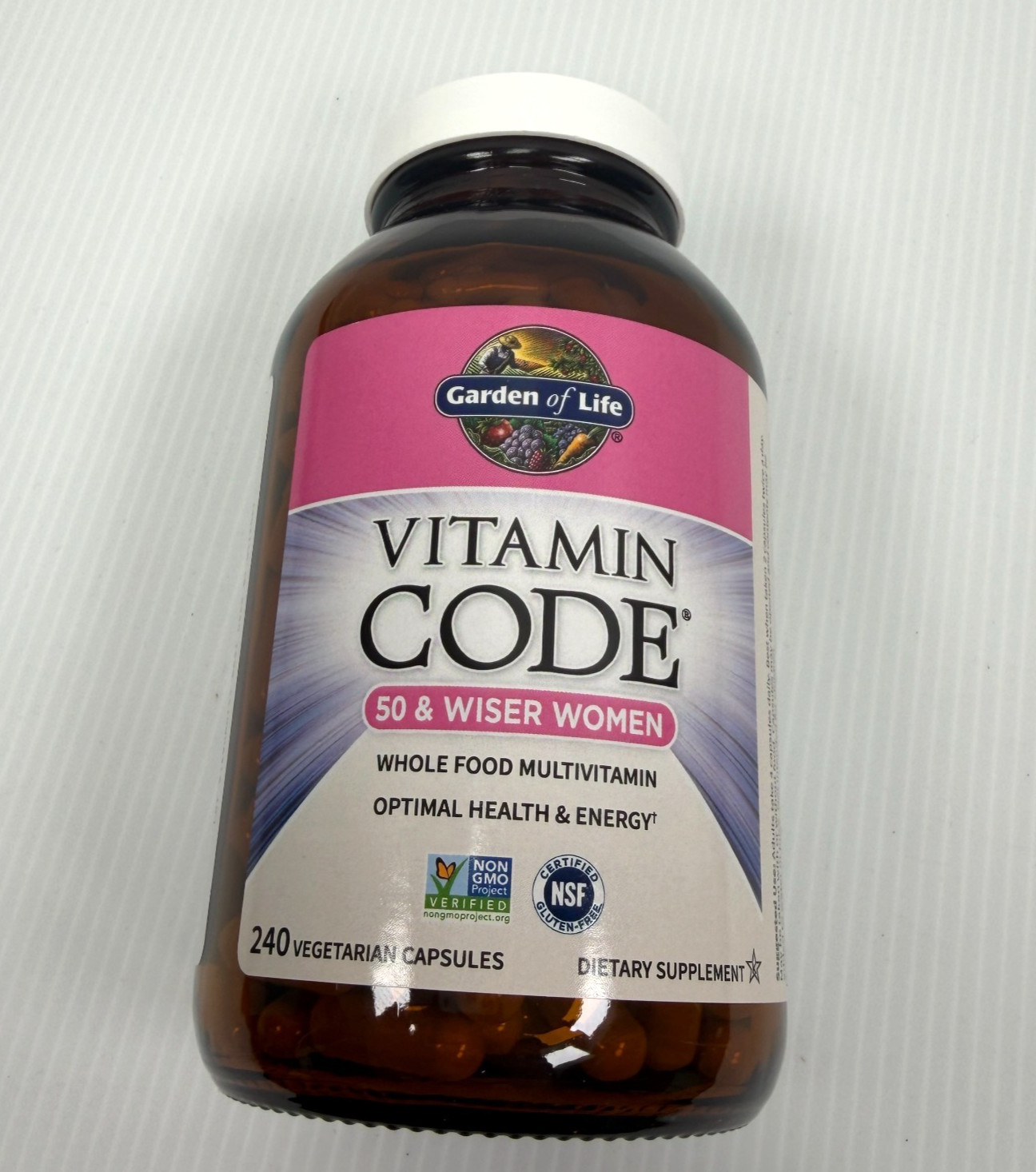 Garden of Life Vitamin Code 50 & Wiser Women Capsules 240 Capsules Exp 01/2027