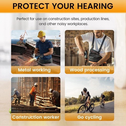 Earphone Bluetooth Ear Plugs for Work Noise Suppression Hearing - Picture 4 of 12