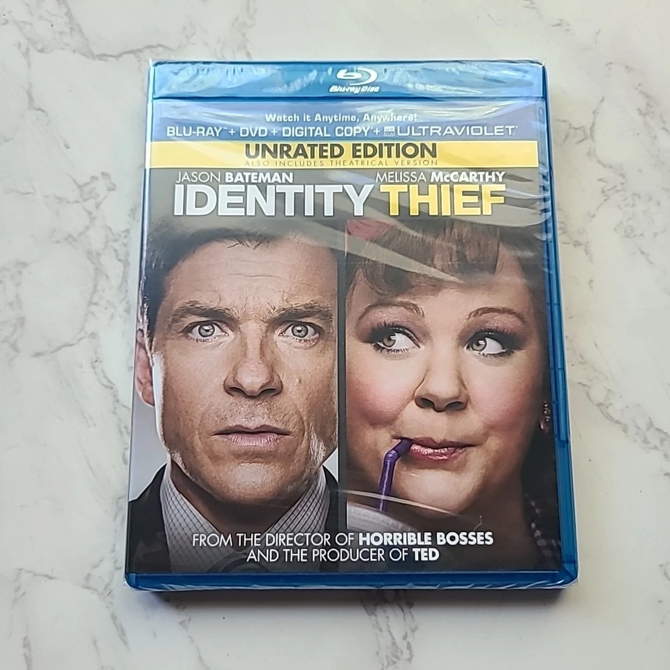 Identity Thief NEW Blu-ray & DVD W Slipcover Unrated 2013 Melissa McCarthy  - Image 2 of 4