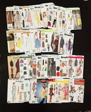 Bulk Lot of 27 Vintage Simplicity Sewing Patterns Women Kids Holiday Costumes