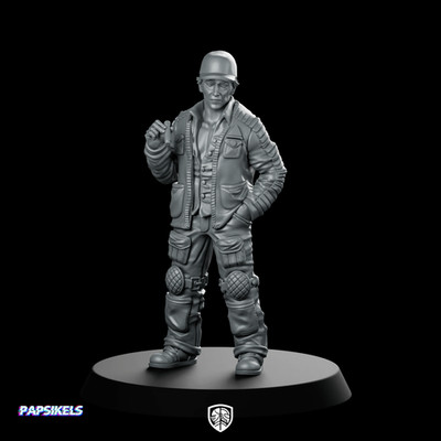 Space Crew Hyperiox Engineering Technician Miniature Sci-Fi Resin