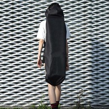 Skateboard Tasche Tragetasche Nylon Stoff Outdoor Skateboard Rucksack schwarz