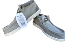 Hey Dude Wally Men's Mid Salt N Stone Slip-on Shoe Color Grey/Black  Size M13