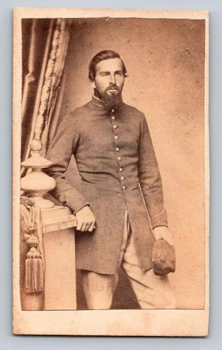 1860's Identified Civil War Soldier CDV Photograph - Vermont 9th Infantry