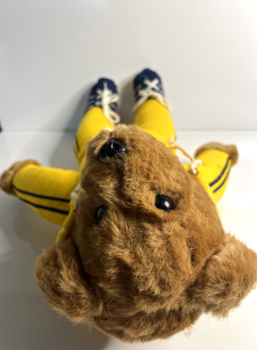 Rare Speedy Yellow Jumpsuit Teddy Bear by California Stuffed Toys - Picture 4 of 22