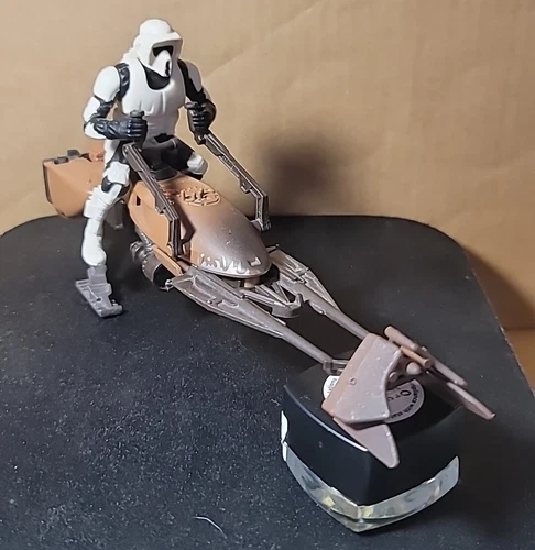 Star Wars 1995 Power Of The Force Imperial Speeder Bike w/ Biker Scout Pre-owned