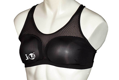 Ju Sports Brustschutz für Damen Cool Guard komplett schwarz. S-XL. Kampfsport