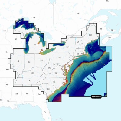 Navionics Platinum+ NPUS007R US East Coast Chart Map micro/SD 010-C1370-40