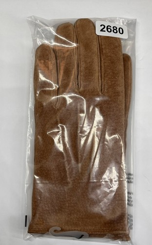 🆕 Guanti donna ISOTONER vera pelle marrone con fodera in pile taglia large NUOVI - Foto 11 di 11