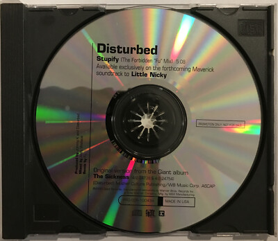 Disturbed   Stupify CD [PROMO] 2000 Giant Records   PRO-CDR-100434