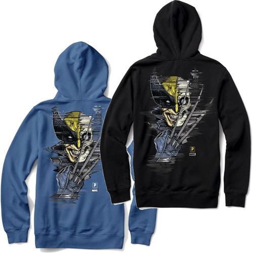 Primitive Skateboarding Apparel Men's X Marvel Wolverine Hoodie Sweatshirt