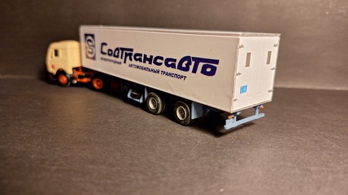 Mercedes with frigo trailer 1:87 Sovtransavto handmade - Picture 11 of 12