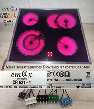 em@x CR 631-1  Kochfeld mit EuroKera® Glaskeramik.Mit 2J. Garantie