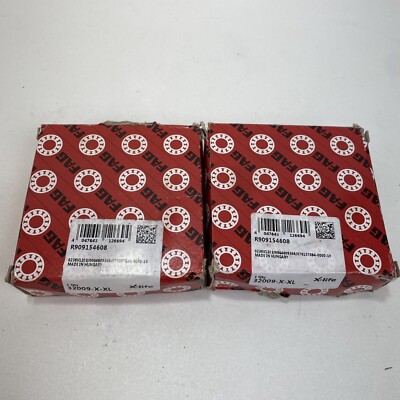 Lot of 2 - FAG (Schaeffler) 32009-X-XL Tapered Roller Bearing