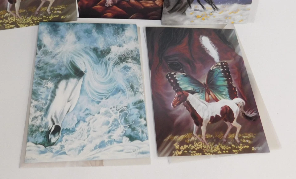 Horse Theme  Note Blank Greeting Card/envelope  Leanin Tree & Happy Birthday Lot - Image 3 of 4