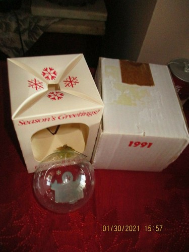 1991 Campbell Soup Kids Christmas Glass Ornament - Picture 2 of 2