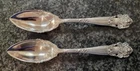 Pair of Towle "Georgian" Sterling Grapefruit spoons, Antique excellent condition