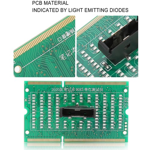 Computer Memory Tester DDR3 Port Light Emitting Diodes Forward Reverse Available - Afbeelding 6 van 12
