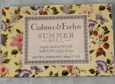 Crabtree Evelyn- Summer Hill- 2 Pack- 7oz Each Soap Discontinued Triple Milled