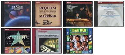 Lot of 7 PHILIPS DIGITAL CLASSICS Clasical Music CDs - Nice!