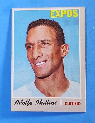 1970 TOPPS BASEBALL HIGH #666 ADOLFO PHILLIPS EX-MINT 