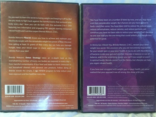 NEW Brenda Watson DVD lot Skinny Gut Vibrant You Fiber35 Detox Strategy healthy - Picture 2 of 2