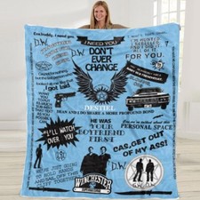 Blanket Gifts For Supernatural Boys Girls Men Women Him Throw 50"x60"