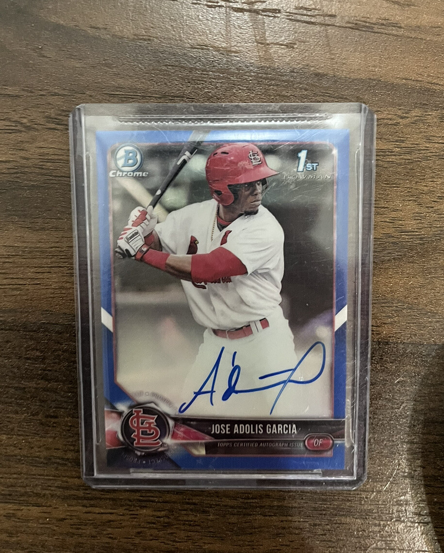 2018 Bowman Chrome Jose Adolis Garcia Auto /150 Blue