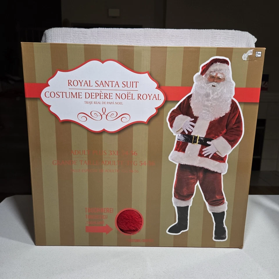 Adulto Plus 3XL 54-56 Traje de Papá Noel Real 12 piezas Disfraz Nueva Calidad Navidad  Foto 2 de 4