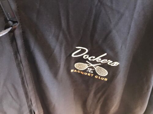 Dockers Racquet Club Anorak Jacket Navy Size M Hood Stores in collar Never Worn - Picture 3 of 15